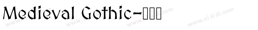 Medieval Gothic字体转换